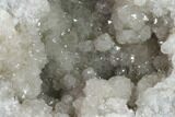 Keokuk Quartz Geode with Calcite & Pyrite Crystals - Missouri #144764-3